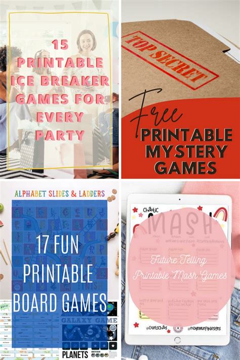 257+ Printable Games – Free Game List Of Ideas .